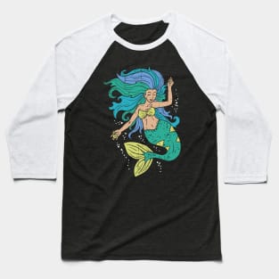 Mermaid Belly Dance Baseball T-Shirt